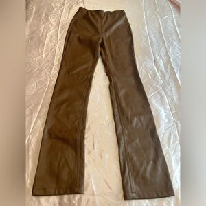 Tinseltown Dark Brown Faux Leather Pants